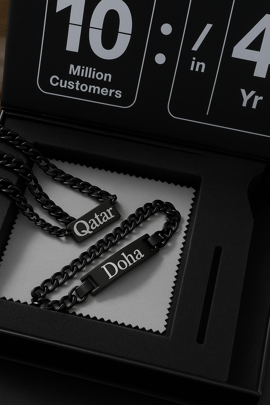 Custom Name Necklace & Bracelet Set – Personalized Jewelry Gift for Men & Women