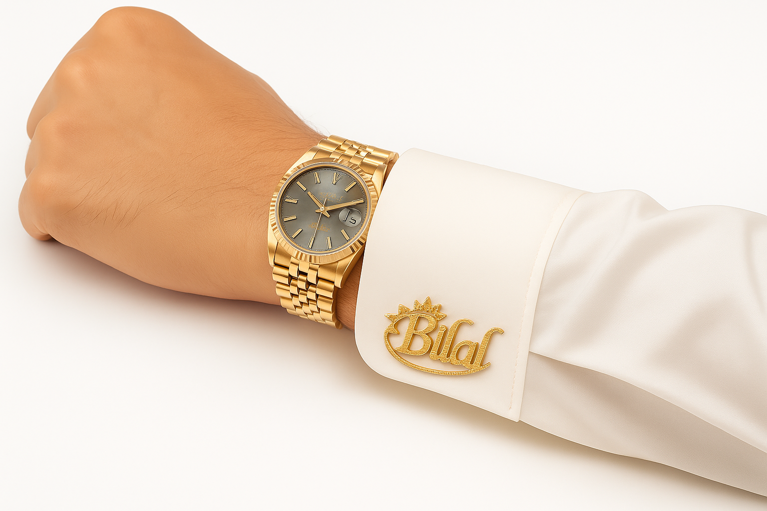 Personalized Cufflinks for Men – Custom Name Engraved Luxury Accessories | Wedding, Business & Gift
