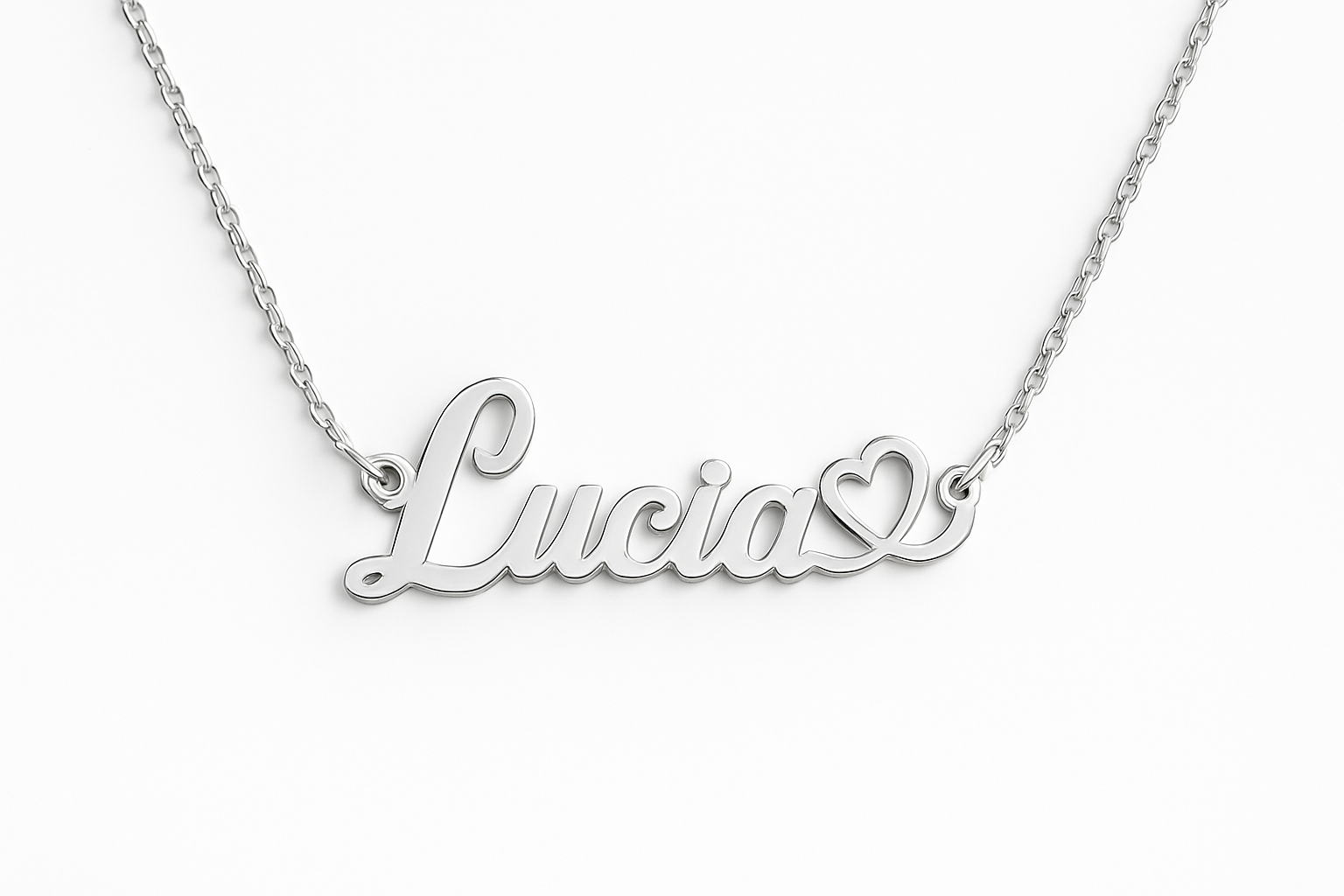 Custom 24CT Gold PlattedName Necklace with Heart – Personalized Jewelry for Women & Girls – Elegant Gift for Her