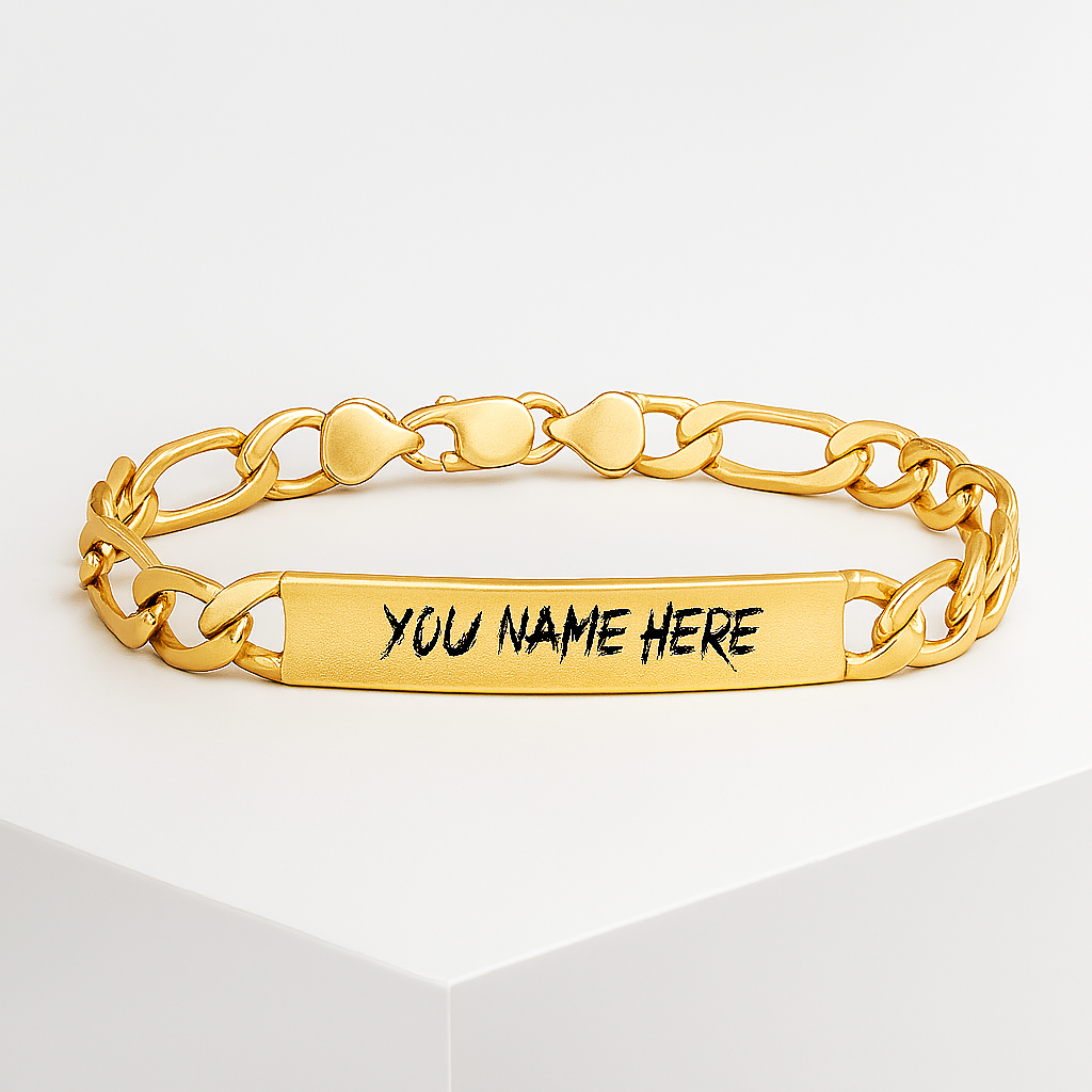 Custom Gold Name Bracelet – Personalized Men's & Women's ID Jewelry