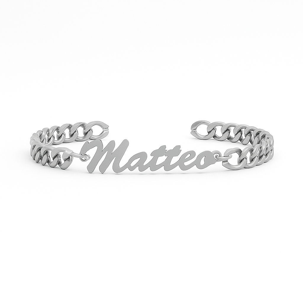 Custom Gold Name Bracelet – Personalized Cuban Chain Jewelry