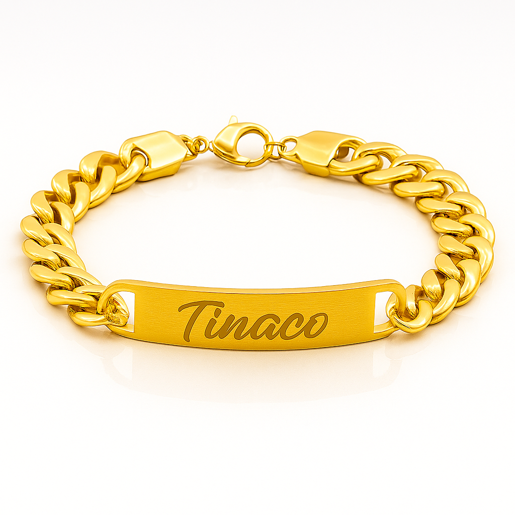 Custom Gold Name Bracelet – Personalized Cuban Link Jewelry for Men