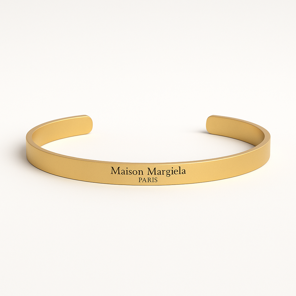 Maison Margiela Silver Cuff Bracelet – Minimalist Luxury Jewelry
