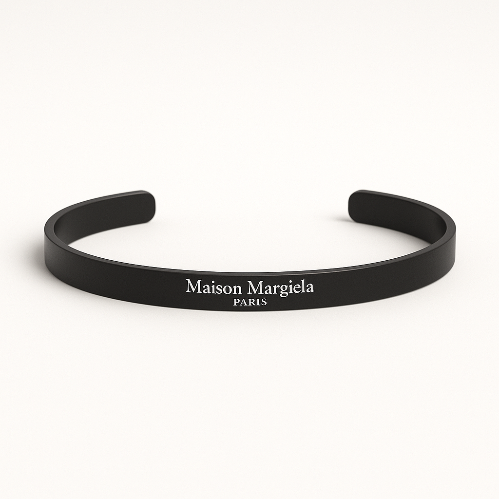 Maison Margiela Silver Cuff Bracelet – Minimalist Luxury Jewelry