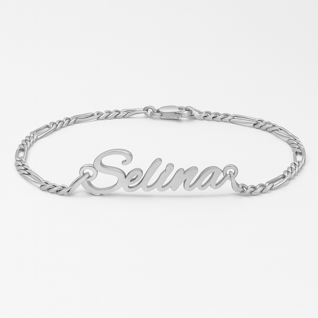 Custom Gold Name Bracelet – Personalized Selina Chain
