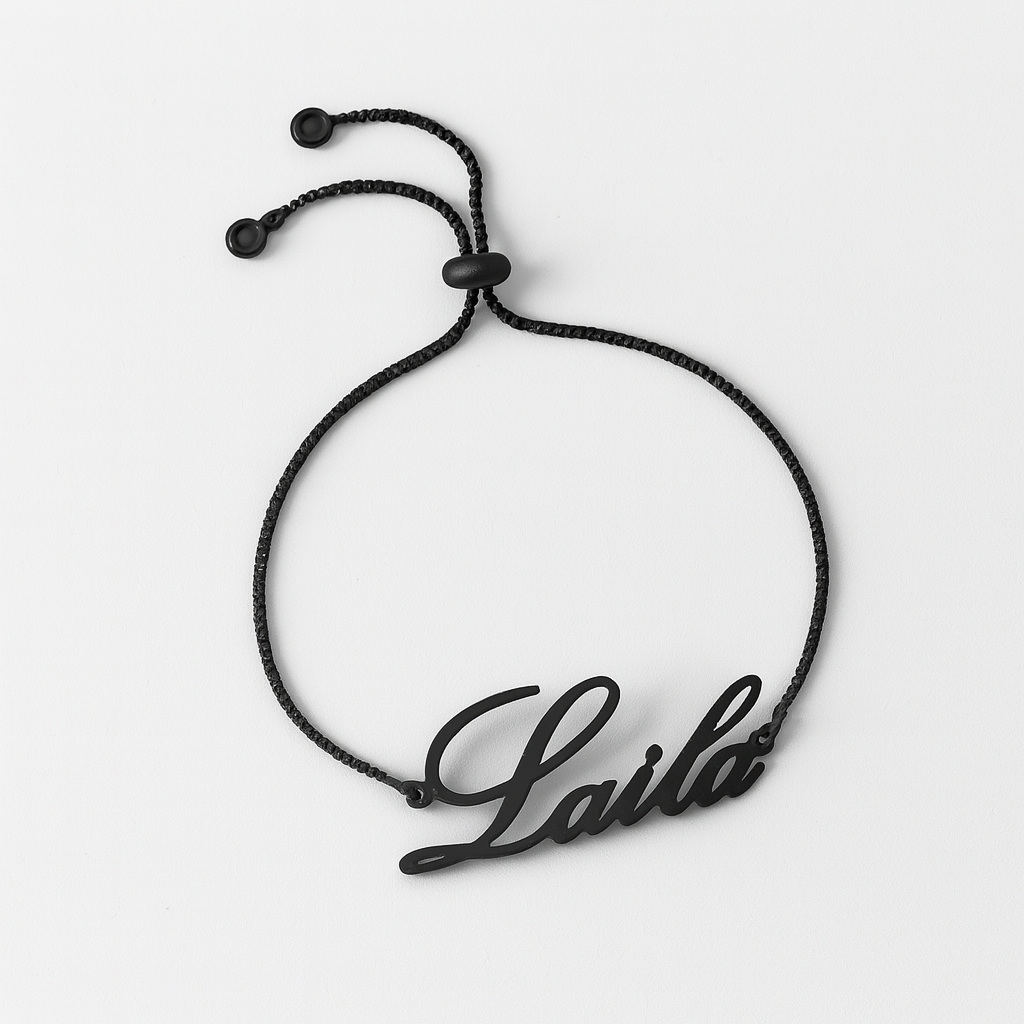 Custom Name Bracelet “Your Name” – 24CT Gold Platted Adjustable Personalized Jewelry Gift for Women
