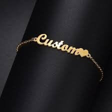 Custom Name Bracelet with Heart – Personalized Silver Jewelry Gift